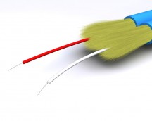 50/125 OM2 multimode câble à fibres optiques 2-fibre ZIP TWIN LSZH
