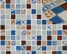 Mosaic Blanc / Bleu