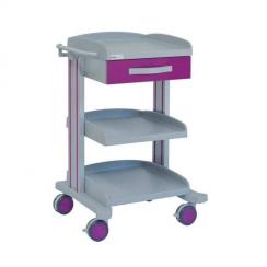 Chariot de hôpital multifonctionnel avec un des plateaux de tiroirs + 2